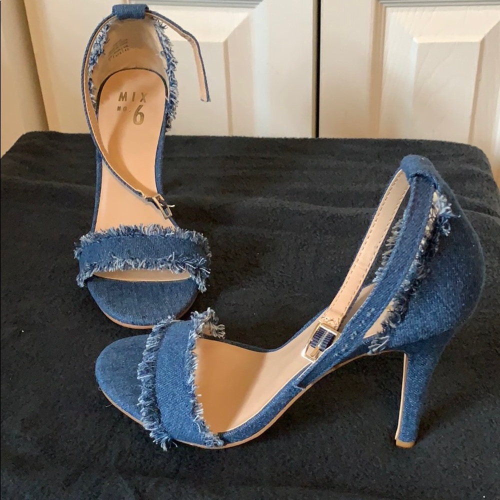 4” Mix 6 Denim Heels